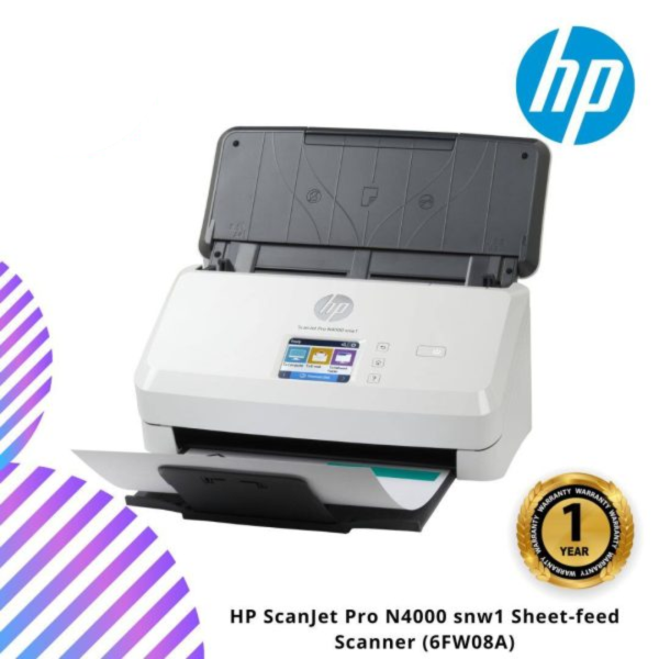 HP ScanJet Pro N4000 snw1 Sheet-feed Scanner (6FW08A)
