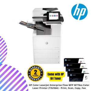 HP Color LaserJet Enterprise Flow MFP M776zs Color Laser Printer (T3U56A) - Print, Scan, Copy, Fax