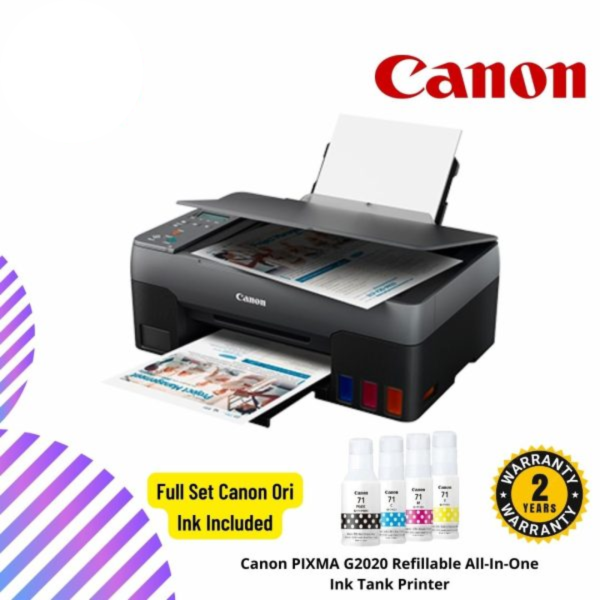 Canon PIXMA G2020 Refillable All-In-One Ink Tank Printer