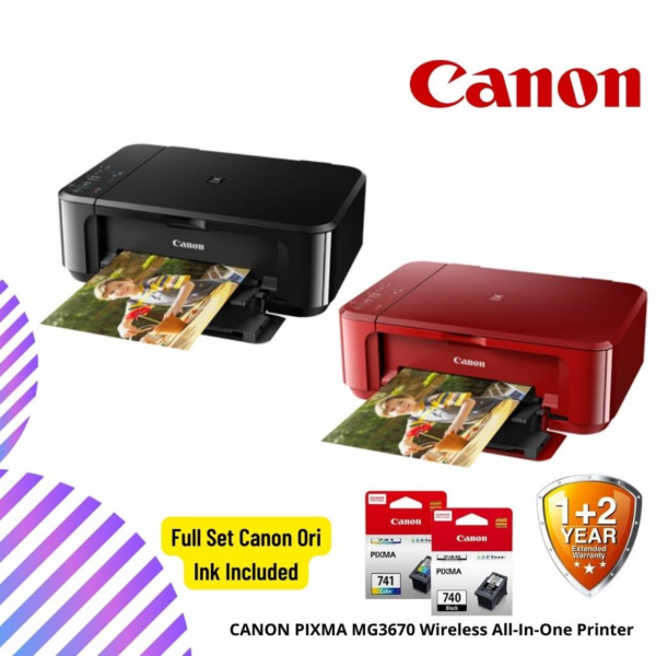 CANON PIXMA MG3670 Wireless All-In-One Printer