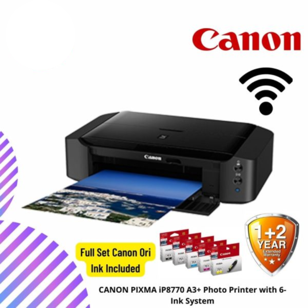 CANON PIXMA iP8770 A3+ Photo Printer with 6-Ink System