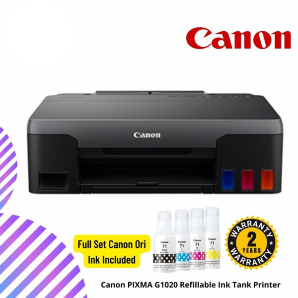Canon PIXMA G1020 Refillable Ink Tank Printer