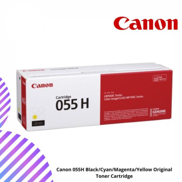 Canon 055H Black/Cyan/Magenta/Yellow Original Toner Cartridge