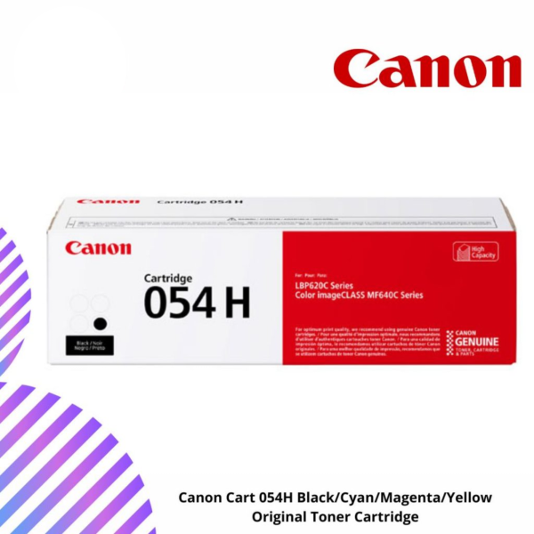 Canon Cart 054H Black/Cyan/Magenta/Yellow Original Toner Cartridge
