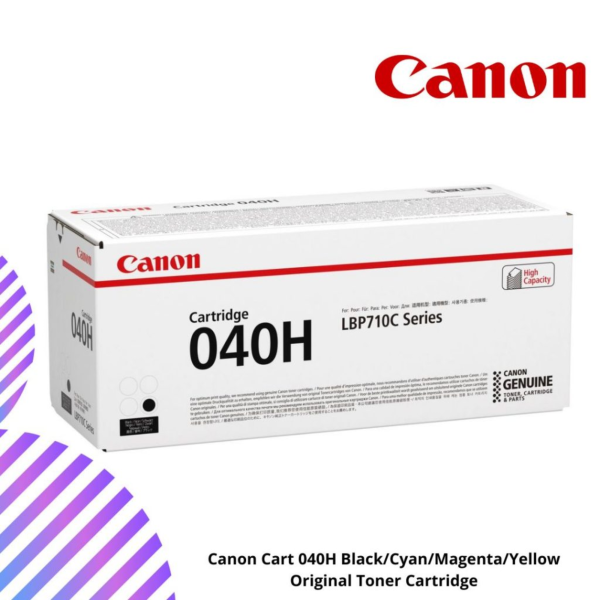 Canon Cart 040H Black/Cyan/Magenta/Yellow Original Toner Cartridge