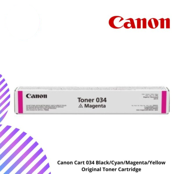 Canon Cart 034 Black/Cyan/Magenta/Yellow Original Toner Cartridge