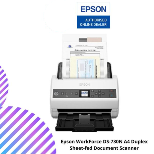 Epson WorkForce DS-730N A4 Duplex Sheet-fed Document Scanner