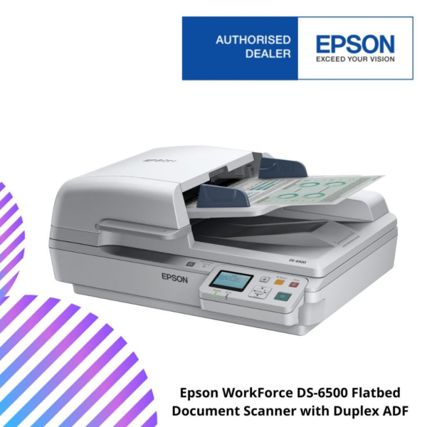 Epson WorkForce DS-6500 Flatbed Document Scanner with Duplex ADF