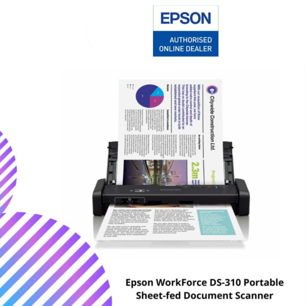 Epson WorkForce DS-310 Portable Sheet-fed Document Scanner