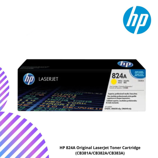 HP 824A Original LaserJet Toner Cartridge (CB381A/CB382A/CB383A)