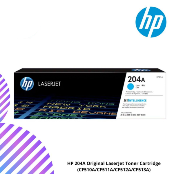 HP 204A Original LaserJet Toner Cartridge (CF510A/CF511A/CF512A/CF513A)
