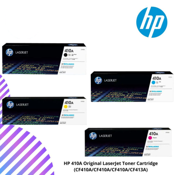 HP 410A Original LaserJet Toner Cartridge (CF410A/CF410A/CF410A/CF413A)