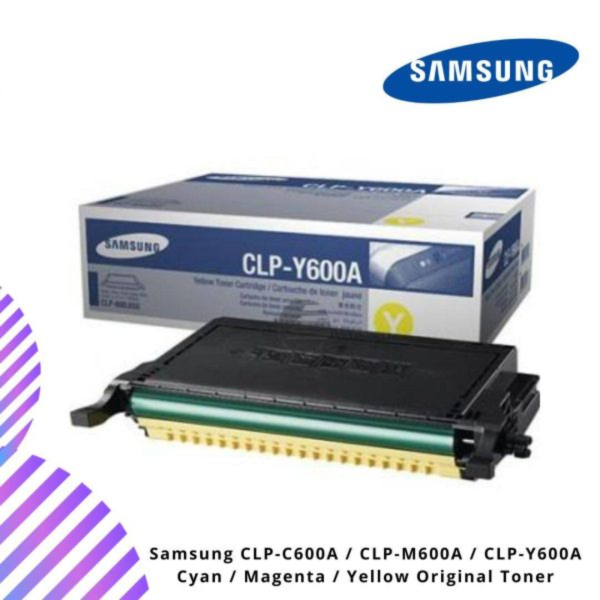 [Clear Stock] Samsung CLP-C600A / CLP-M600A / CLP-Y600A Cyan / Magenta / Yellow Original Toner