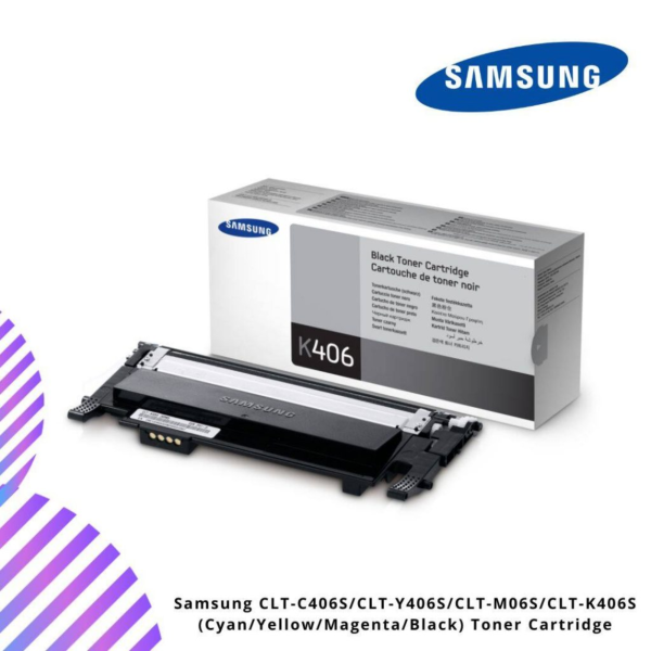 Samsung CLT-C406S/CLT-Y406S/CLT-M06S/CLT-K406S (Cyan/Yellow/Magenta/Black) Toner Cartridge