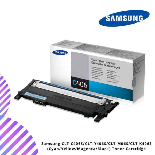 Samsung CLT-C406S/CLT-Y406S/CLT-M06S/CLT-K406S (Cyan/Yellow/Magenta/Black) Toner Cartridge