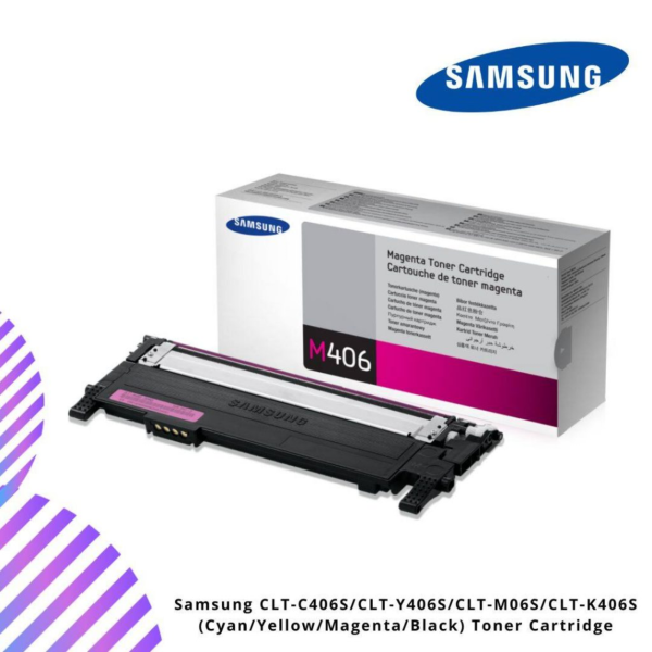Samsung CLT-C406S/CLT-Y406S/CLT-M06S/CLT-K406S (Cyan/Yellow/Magenta/Black) Toner Cartridge