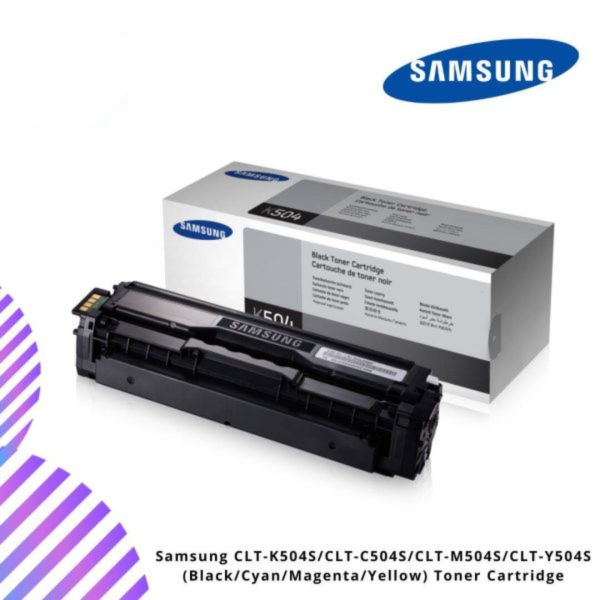 Samsung CLT-K504S/CLT-C504S/CLT-M504S/CLT-Y504S  (Black/Cyan/Magenta/Yellow) Toner Cartridge