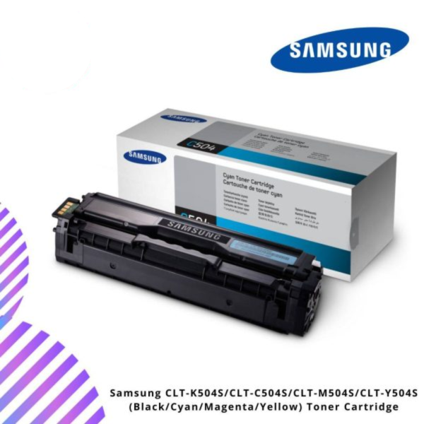 Samsung CLT-K504S/CLT-C504S/CLT-M504S/CLT-Y504S  (Black/Cyan/Magenta/Yellow) Toner Cartridge