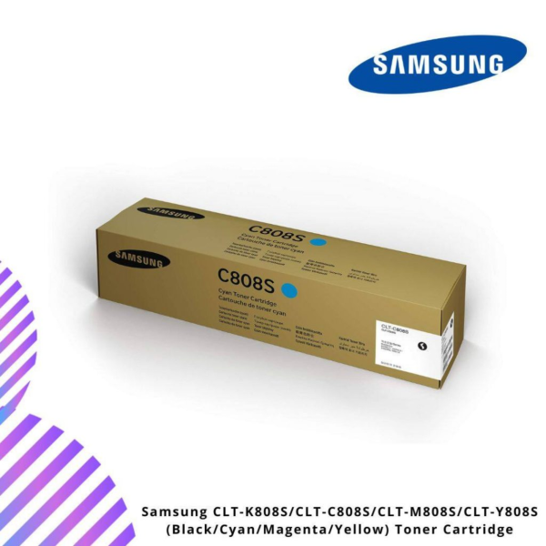 Samsung CLT-K808S/CLT-C808S/CLT-M808S/CLT-Y808S (Black/Cyan/Magenta/Yellow) Toner Cartridge