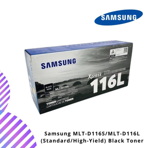 Samsung MLT-D116S/MLT-D116L (Standard/High-Yield) Black Toner