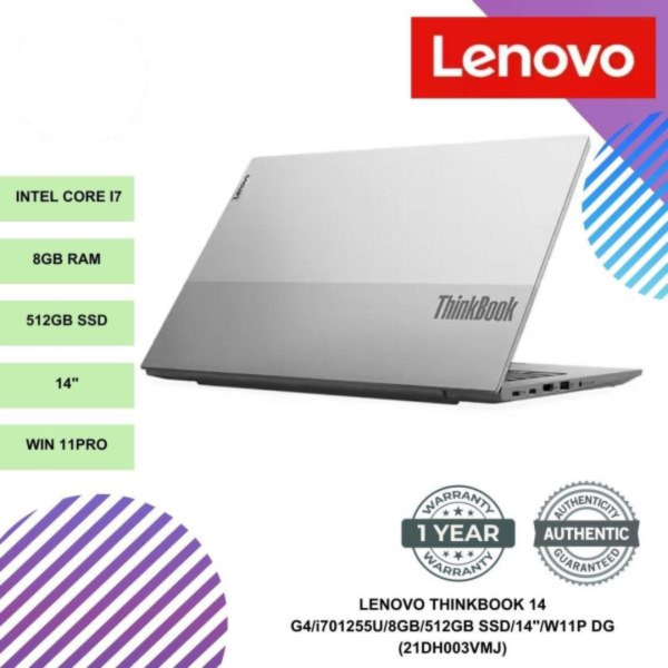 LENOVO THINKBOOK 14 G4/i701255U/8GB/512GB SSD/14"/W11P DG (21DH003VMJ)