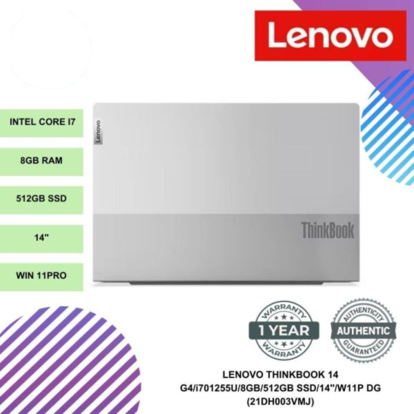 LENOVO THINKBOOK 14 G4/i701255U/8GB/512GB SSD/14"/W11P DG (21DH003VMJ)
