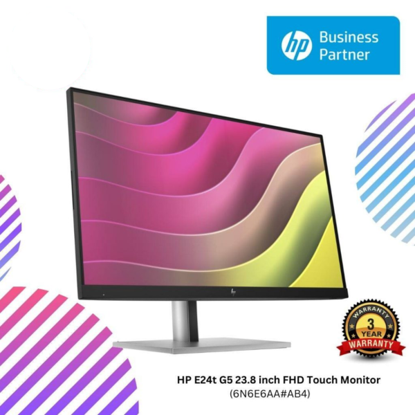HP E24t G5 23.8 inch FHD Touch Monitor (6N6E6AA#AB4)