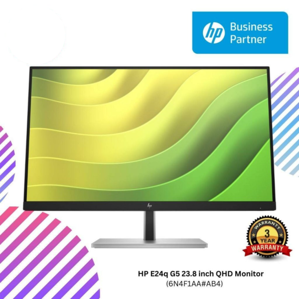 HP E24q G5 23.8 inch QHD Monitor (6N4F1AA#AB4)