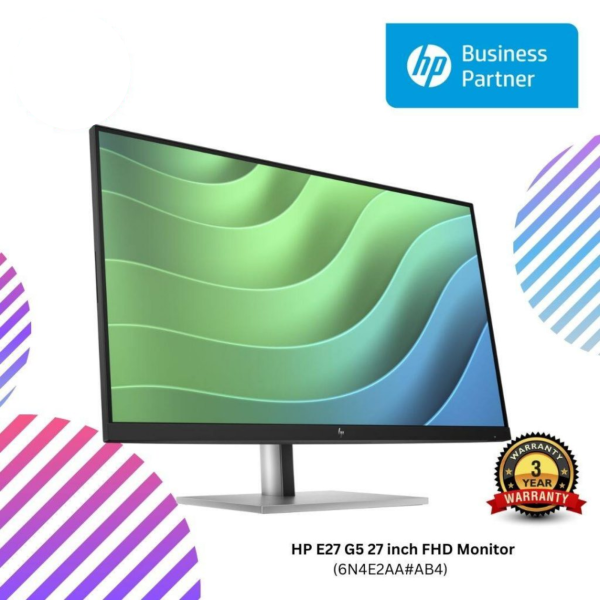 HP E27 G5 27 inch FHD Monitor (6N4E2AA#AB4)