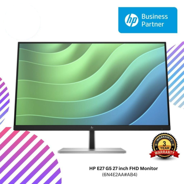 HP E27 G5 27 inch FHD Monitor (6N4E2AA#AB4)