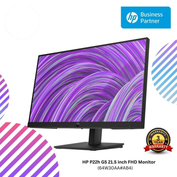 HP P22h G5 21.5 inch FHD Monitor (64W30AA#AB4)