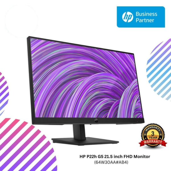 HP P22h G5 21.5 inch FHD Monitor (64W30AA#AB4)