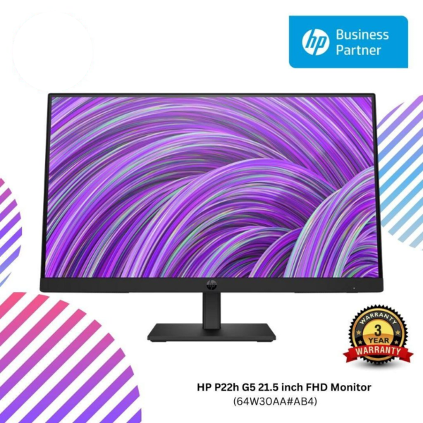 HP P22h G5 21.5 inch FHD Monitor (64W30AA#AB4)