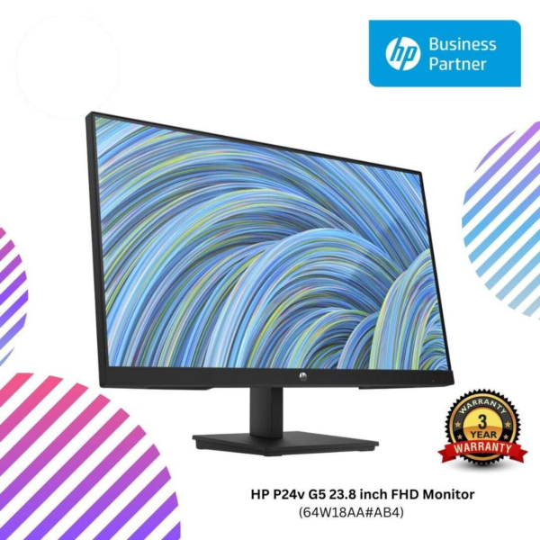 HP P24v G5 23.8 inch FHD Monitor (64W18AA#AB4)
