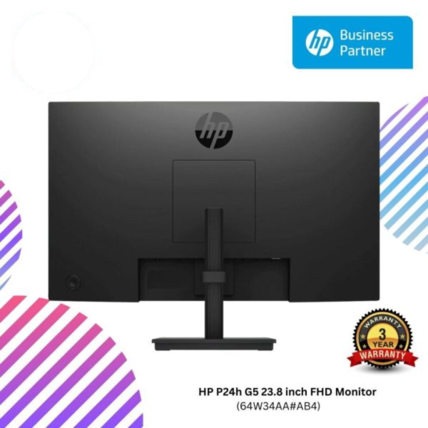 HP P24h G5 23.8 inch FHD Monitor (64W34AA#AB4)