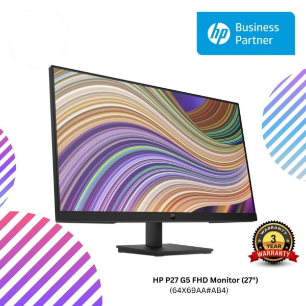 HP P27 G5 27 inch FHD Monitor (64X69AA#AB4)