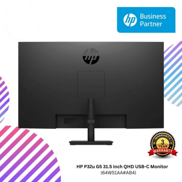 HP P32u G5 31.5 inch QHD USB-C Monitor (64W51AA#AB4)
