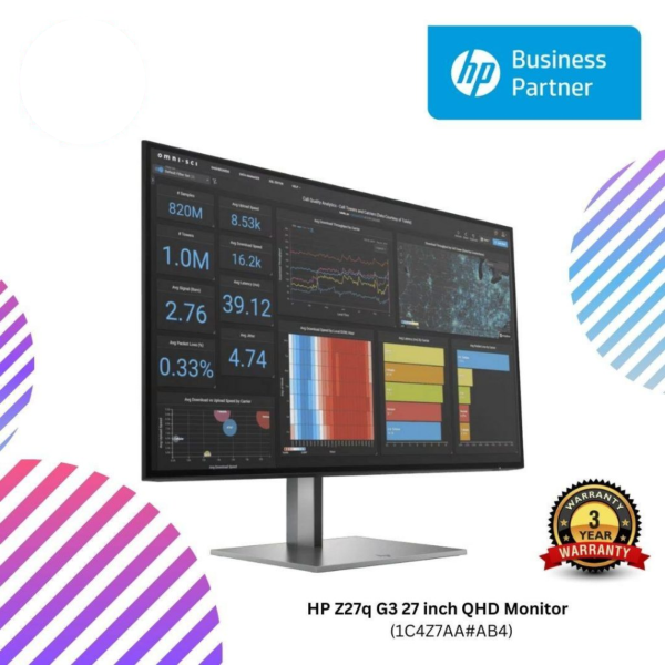 HP Z27q G3 27 inch QHD Monitor (1C4Z7AA#AB4)
