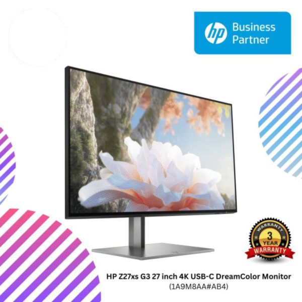 HP Z27xs G3 27 inch 4K USB-C DreamColor Monitor (1A9M8AA#AB4)