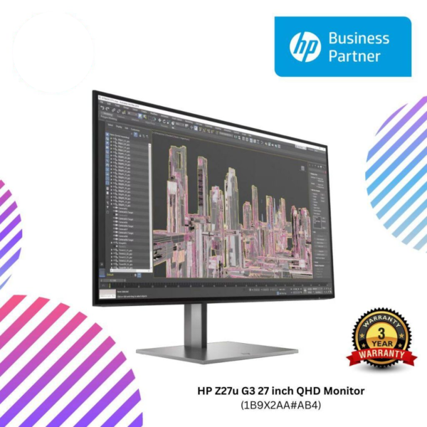 HP Z27u G3 27 inch QHD Monitor (1B9X2AA#AB4)