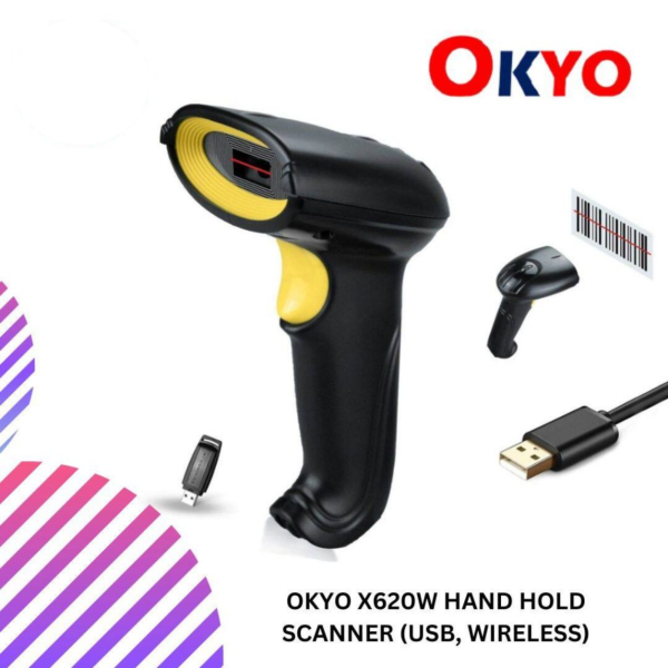 OKYO X620W HAND HOLD SCANNER (USB, WIRELESS)