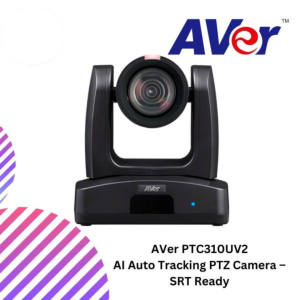 AVer PTC310UV2 AI Auto Tracking PTZ Camera – SRT Ready