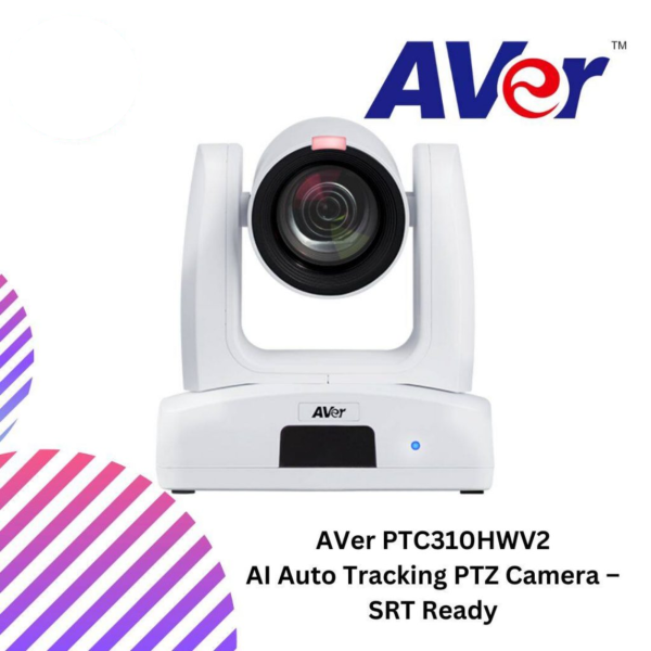 AVer PTC310HWV2 AI Auto Tracking PTZ Camera – SRT Ready