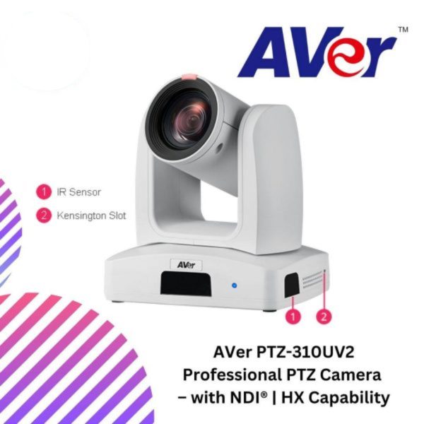 AVer PTZ-310UV2 Professional PTZ Camera  – with NDI® | HX Capability