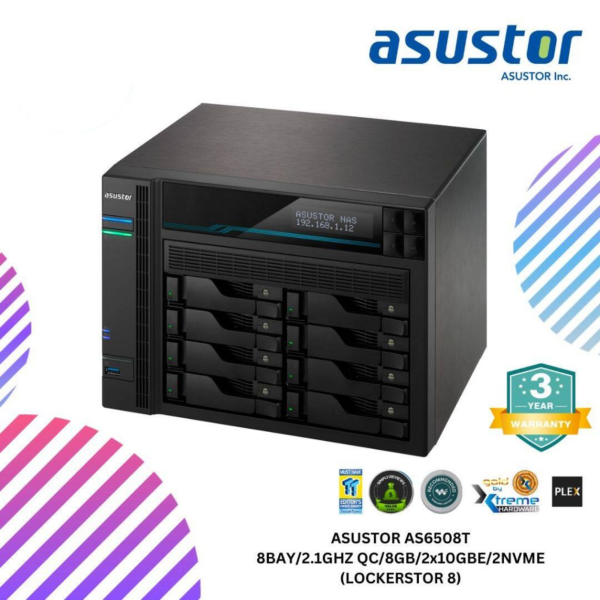 SHOPEELAZADA-2024-12-30T125000.255.png ASUSTOR AS6508T 8BAY/2.1GHZ QC/8GB/2x10GBE/2NVME (LOCKERSTOR 8)