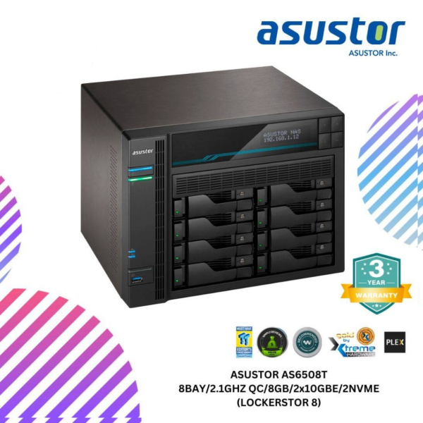 SHOPEELAZADA-2024-12-30T125006.815.png ASUSTOR AS6508T 8BAY/2.1GHZ QC/8GB/2x10GBE/2NVME (LOCKERSTOR 8)