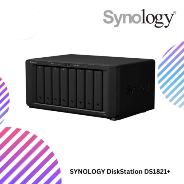 SYNOLOGY DiskStation DS1821+ 8BAY/RYZEN/2.2GHZ-QC/4GB/4GLAN/2NVMe