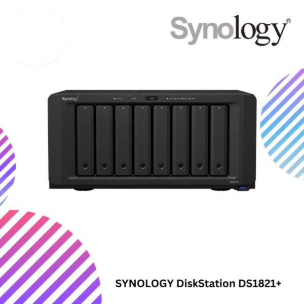SYNOLOGY DiskStation DS1821+ 8BAY/RYZEN/2.2GHZ-QC/4GB/4GLAN/2NVMe
