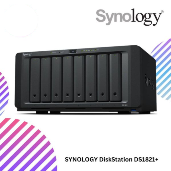 SYNOLOGY DiskStation DS1821+ 8BAY/RYZEN/2.2GHZ-QC/4GB/4GLAN/2NVMe