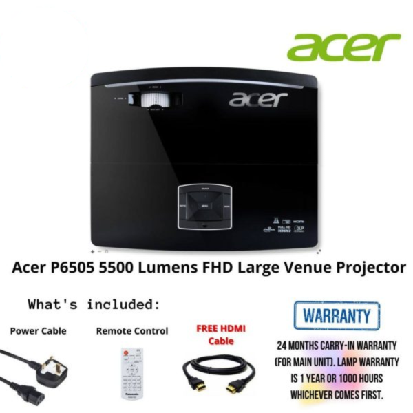 Acer P6505 5500 Lumens FHD Large Venue Projector